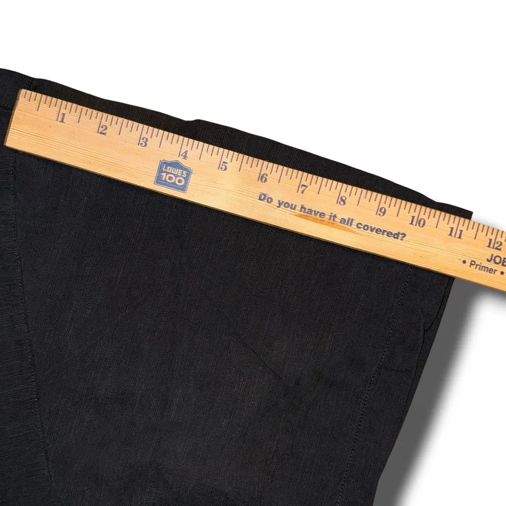 Tommy Bahama Men Large Silk Camp Shirt Black Off The Deep End Pin Up Embroidered - Picture 7 of 8